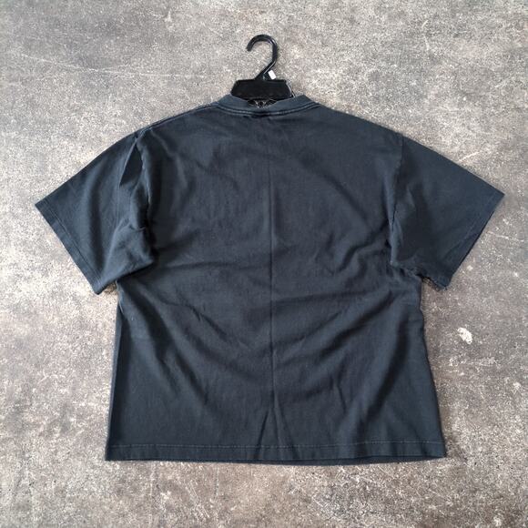 Vintage Albert Einstein Shirt Mens L Black 90s Gods Creation Graphic Tee Retro - Picture 3 of 8